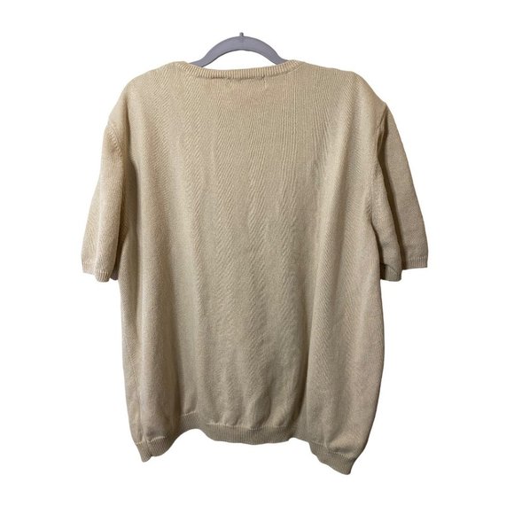 Alfred Dunner Vintage Y2K Sweater Floral Embroidered Granny Sweater Sz 3X-flawed - Picture 4 of 7